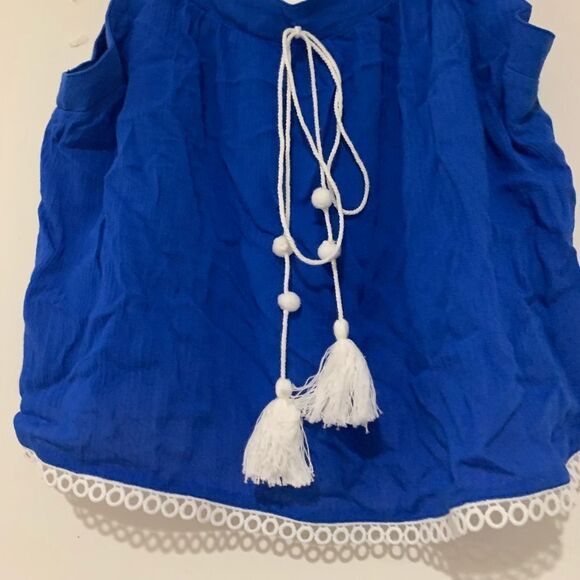 BB Dakota Sleeveless Blue Top new no tag - Picture 4 of 5